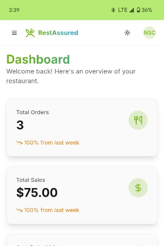 RestAssured Mobile Dashboard